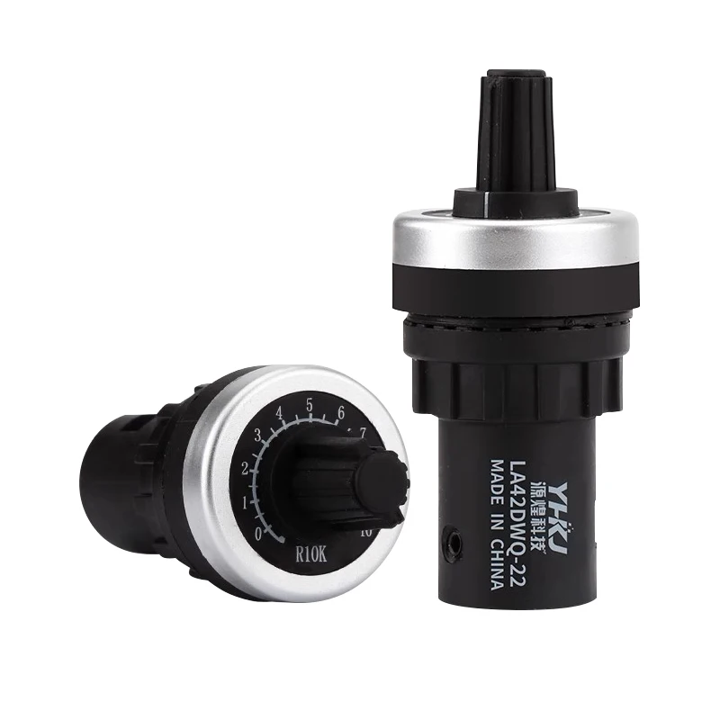 

LA42DWQ-22 1K 2K 3K 5K 10K 20K 50K 100K 200K 500K Potentiometer Inverter Speed Regulator IP65