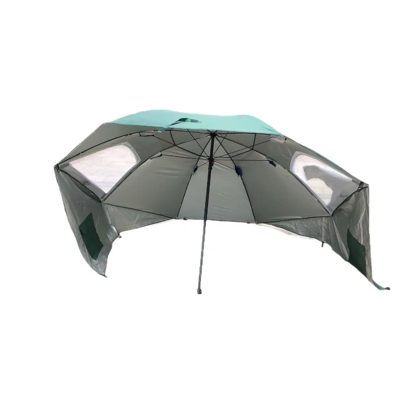 2.4 Meters Portable Beach Tent Umbrella Multi-functional Canopy Camping Team Canopy Large  Umbrella Parasol Canopy