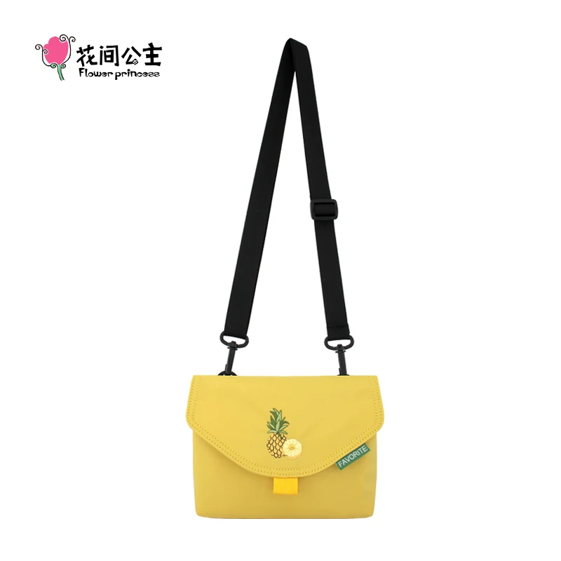 

Flower Princess Fruit Women's Bag 2024 Trend Small Nylon Designer Fashion Crossbody Messenger Phone Bag Female Bags for Women