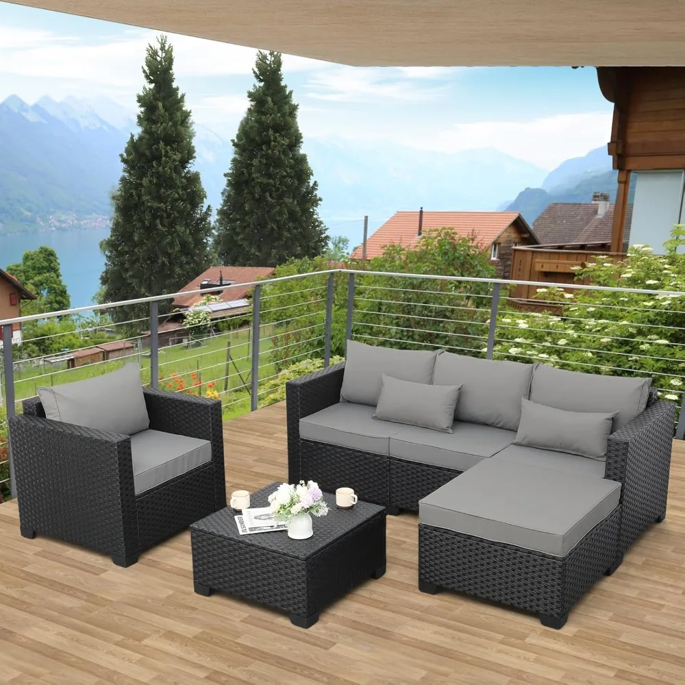 

Courtyard Furniture Outdoor Sofa 4-piece Courtyard Furniture Set Outdoor with Courtyard Single Chair Outdoor Storage Platform