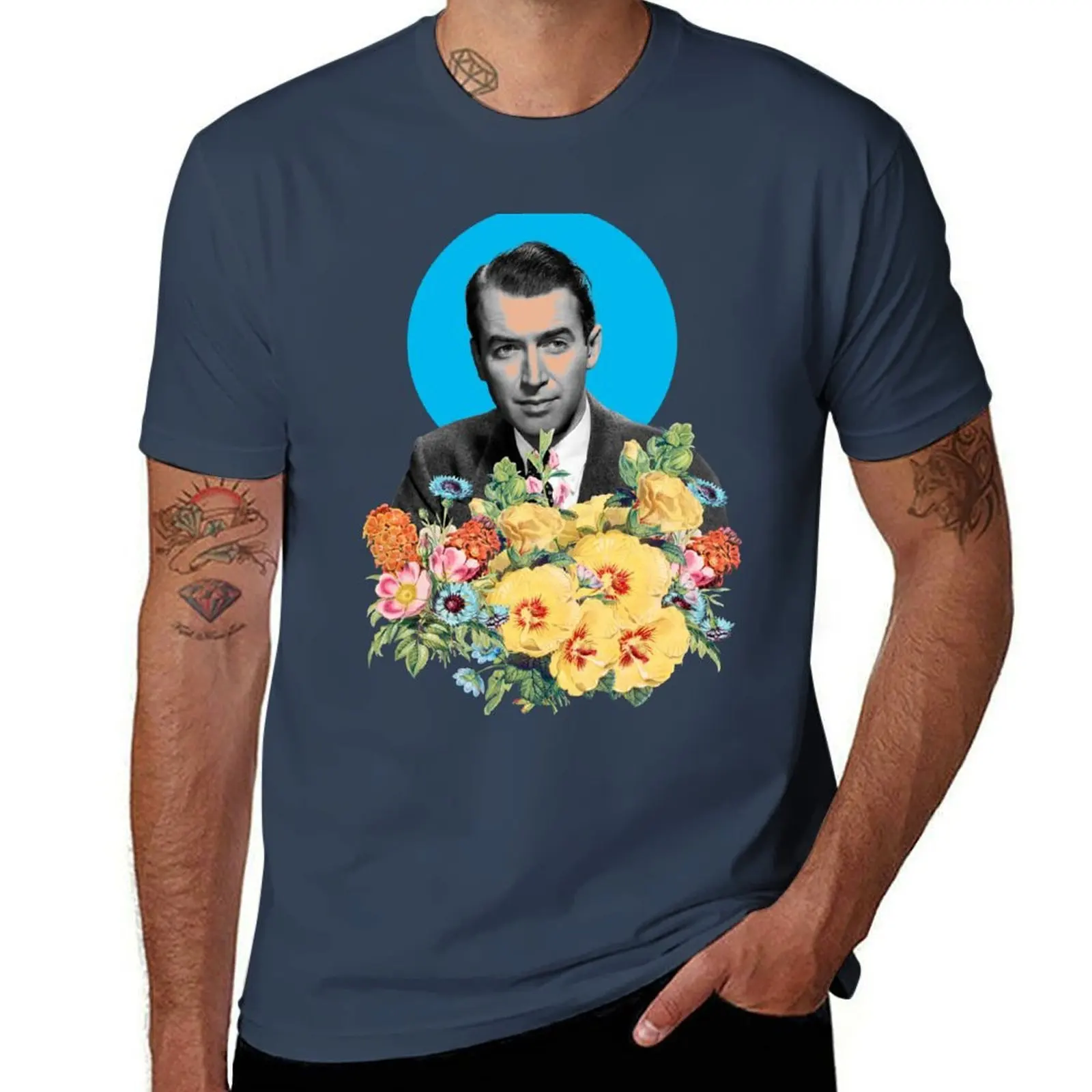 

classic James Stewart portrait T-Shirt Urban Style Print T-Shirt