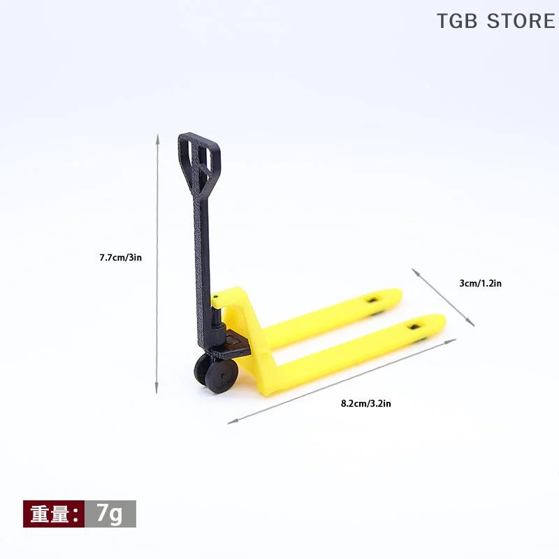 2 Stuks 1/12 Mini Simulatie Transporter Lade Miniatuur Heftruck Speelgoed Set Poppenhuis Voedsel En Speelscène Voor Kinderen Gift