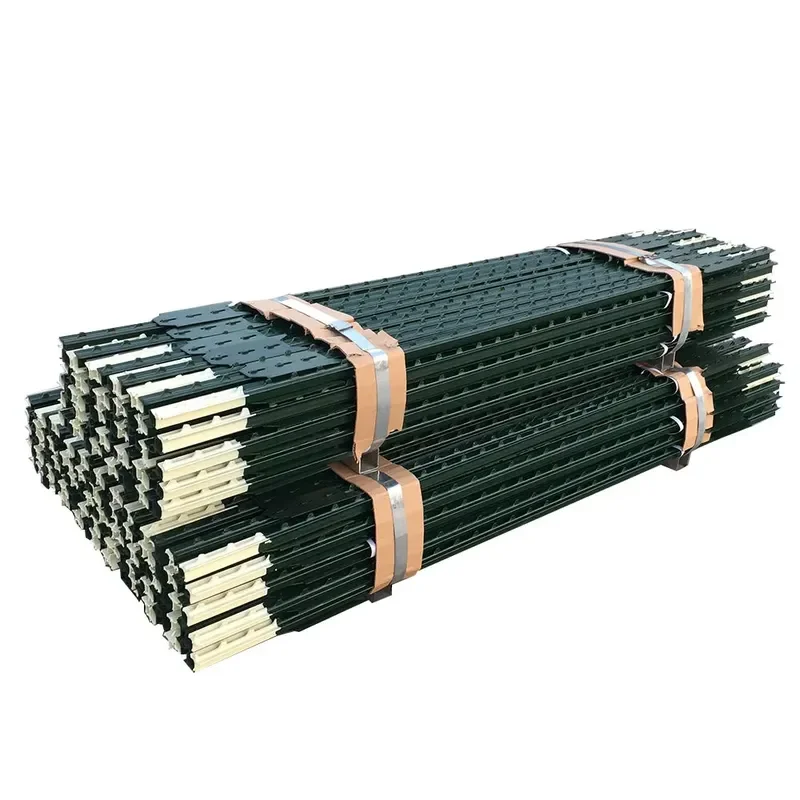 10 ft Galvanized Fence Post American Farm 6 ft Galvanized T-post Green Metal Iron Fence Post for Construction Sites for Sale