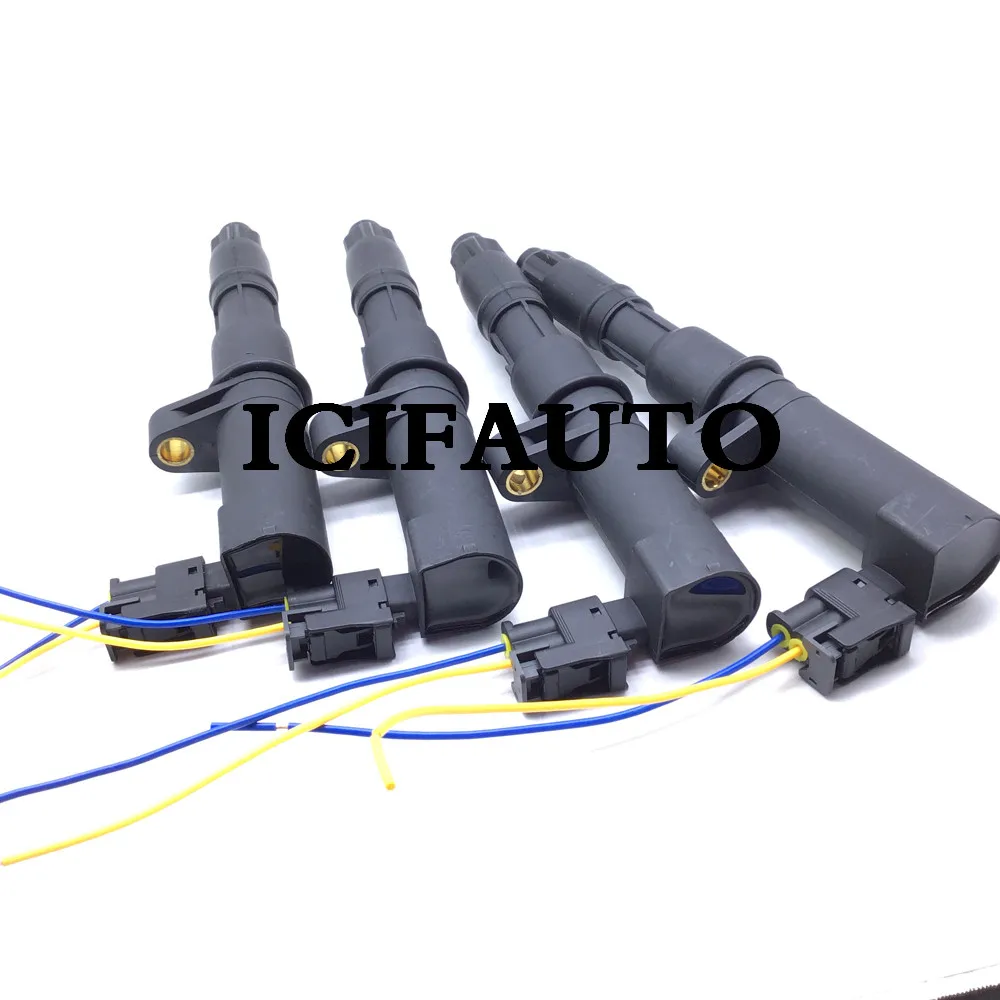 Ignition Coil With Connector For RENAULT CLIO MEGANE SCENIC LAGUNA MK ESPACE  MODUS THALIA 7700107177,22448-00QAC,8200380267