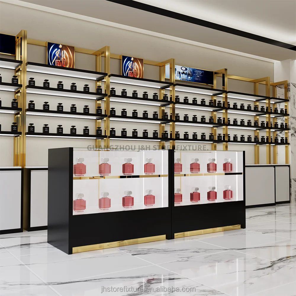 Custom.Custom .Custom.Simple Classic Perfume Island Cabinet Display Shop High End Showcase Quality Decoration Design Customized