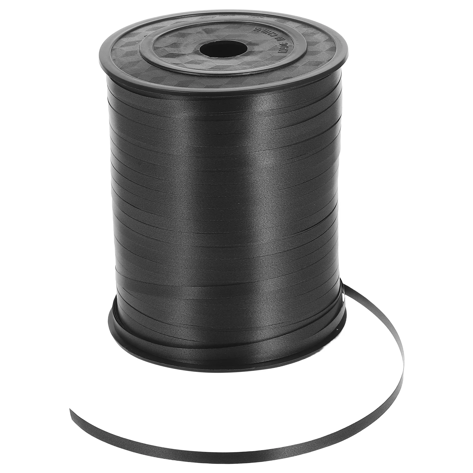 1 Rolle schwarzes Lockenband, Ballonschnur, Hochzeitsdekoration, 500 Yards, Party-Luftschlangen, Geschenkverpackung, Blumenstrauß, DIY-Handwerk – Detail 3