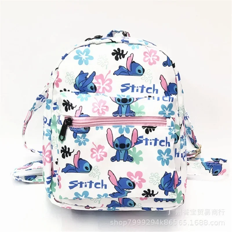 Disney Stitch Cartoon Backpack For Baby Boys Girls Minnie Mickey Mouse Children Lovely Schoolbag Kindergarten Kids Toys