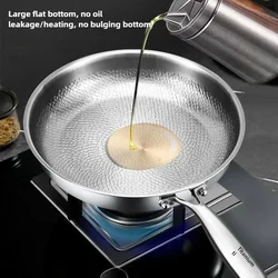 Pure titanium pan household uncoated non-stick wok Dutch guests exclusive link