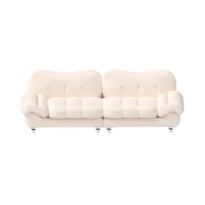 

Cashew nut cloud sofa, double down upholstery cream log small apartment