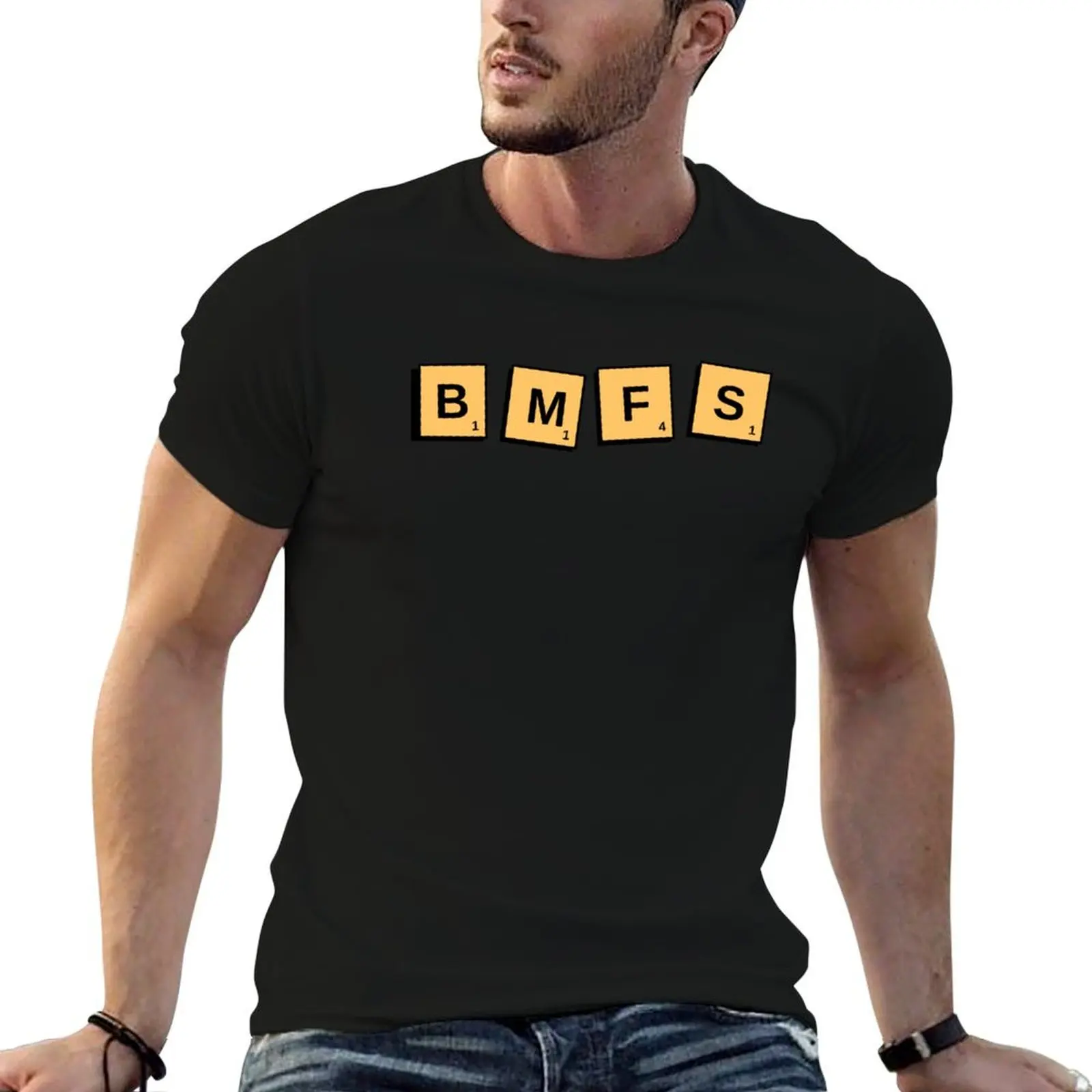 BMFS Scrabble Letter Points T-Shirt Performance Workout Short Sleeve Tee
