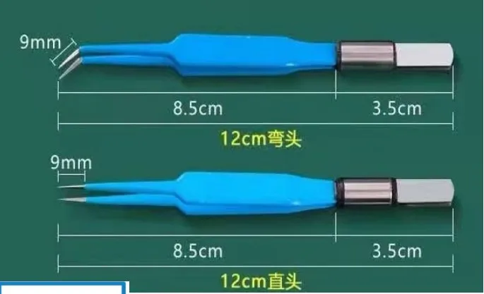 Bayonet Forceps Cables (Reusable) Electrosurgical Forceps Tweezers Neutral Electrode