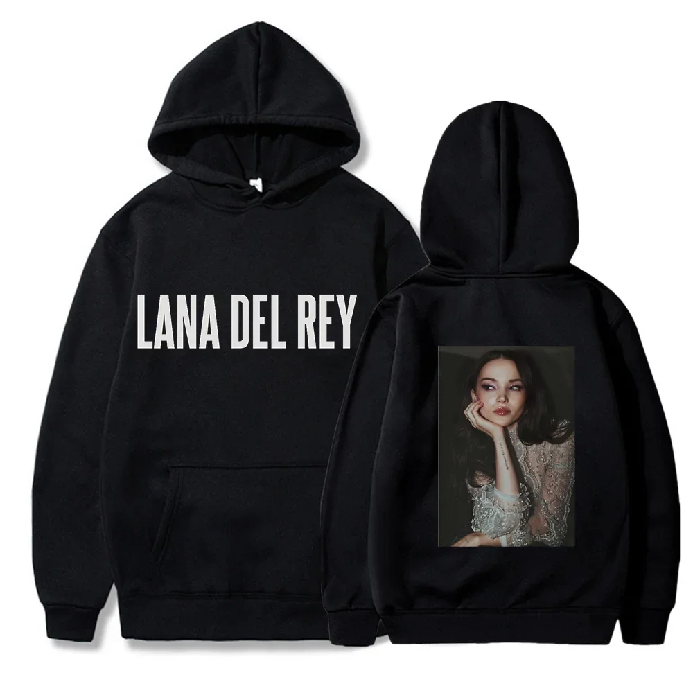 LANA DELREY Hoodies Singer Graphic Printing Sweatshirts for Fans Casual Long Sleeve Men/Women Clothing Sudaderas Hip Hop Hoody