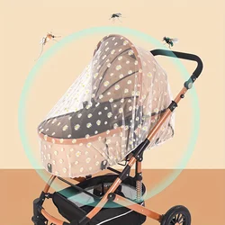 1 Pcs Cute Pattern Stroller Mosquito Net, Effectively Prevent Mosquitoes and Insects, Safe and Breathable Protective Cover