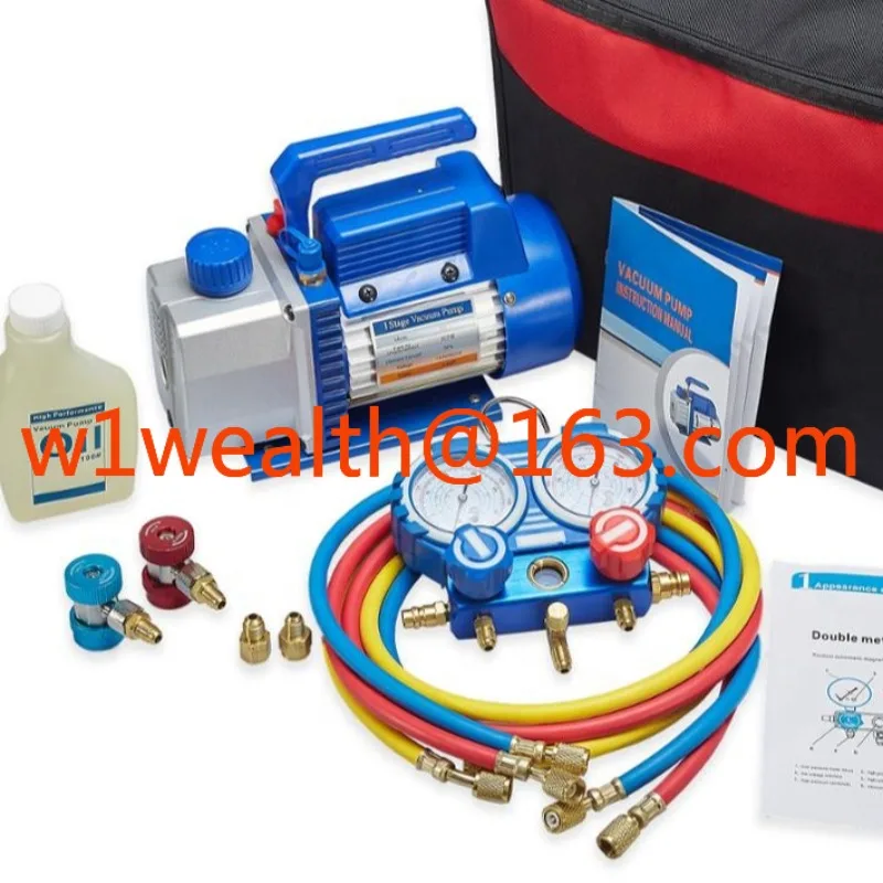 2.5 Cfm 1/4hp Vacuum Pump with R134A Manifold Gauge for air Conditioning