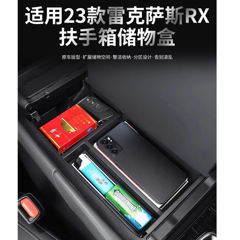 

For Lexus RX350h 500h 450h+ NX260 RZ 2023 ABS Center Console Armrest Box Storage Box