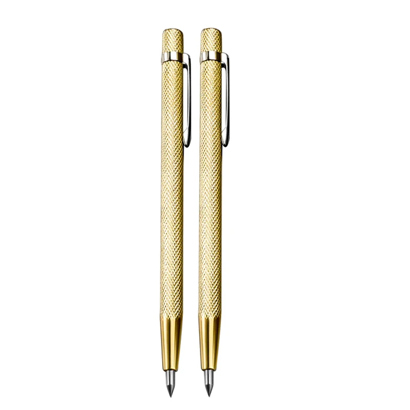 2pcs/5pcs Diamond Tile Marking Pen Set,Precision Metalworking And Woodworking Tools For Cutting Punching Glass,Tiles,Metal&Wood
