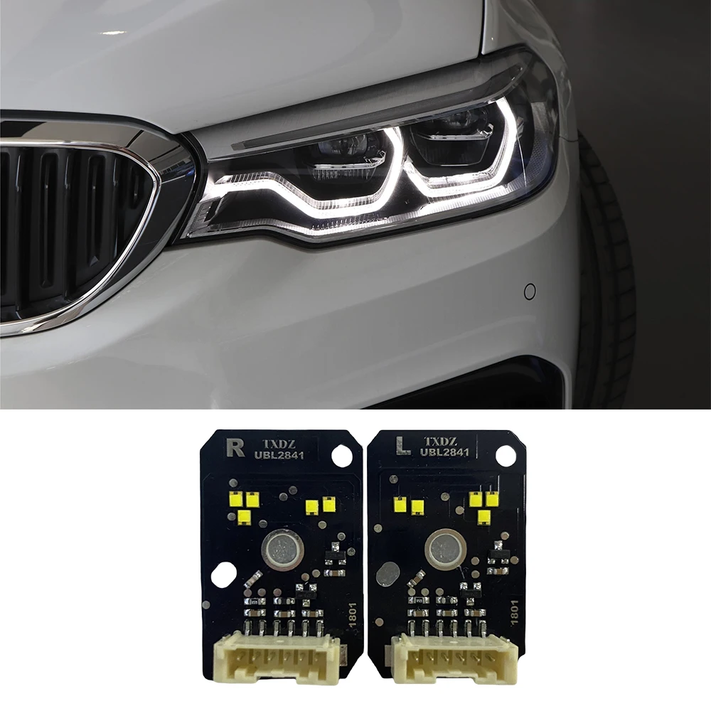 White Light for BMW 5 Series G30 G31 G38 2018-2020 Car Adaptive LED Headlights DRL 63117214939  63117214940 Daylight Boards