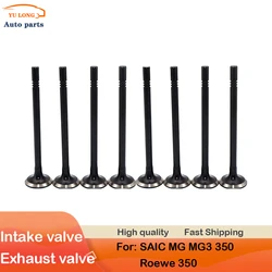 8Pcs Engine Intake Exhaust Valve For SAIC MG MG3 MG350 Roewe350 1.5L 10049010 10049011 Car Accessories