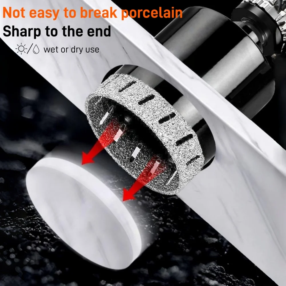 M14 مثقاب ثقب مائل مسامي حاد 6-100 مم منشار ثقب رخامي، مناسب لقمة مثقاب ماسية من بلاط السيراميك والجرانيت #3