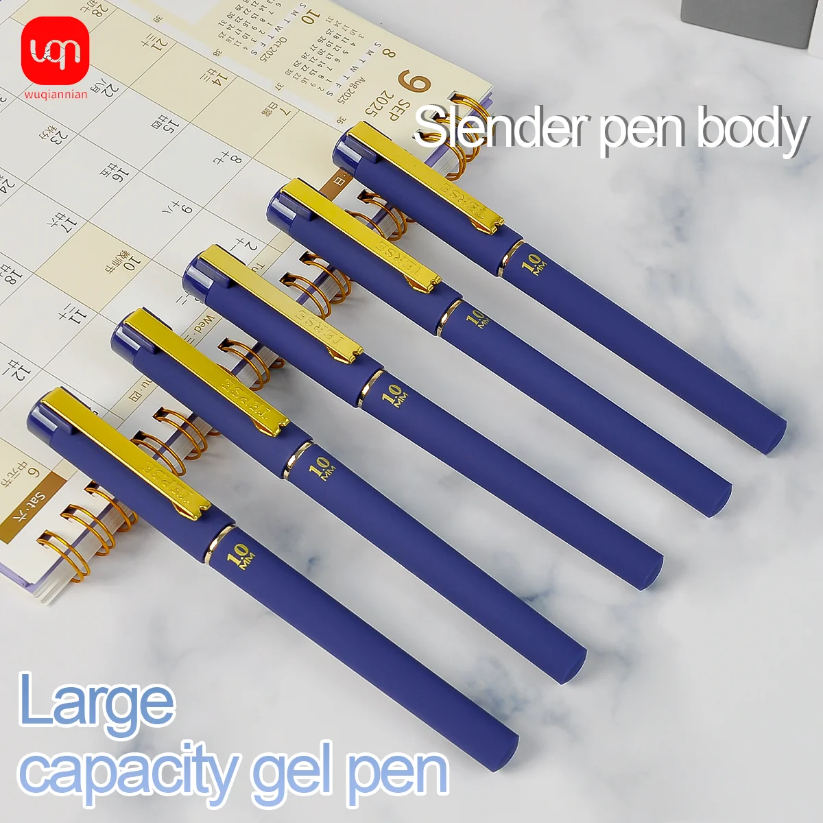 WQN-3/6/12PCS 1,0-mm-Spitze, hochwertiger blauer Gelstift für Büro- und Schulbedarf, Premium-Blaustift für Geschäftsunterlagen – Detail 1
