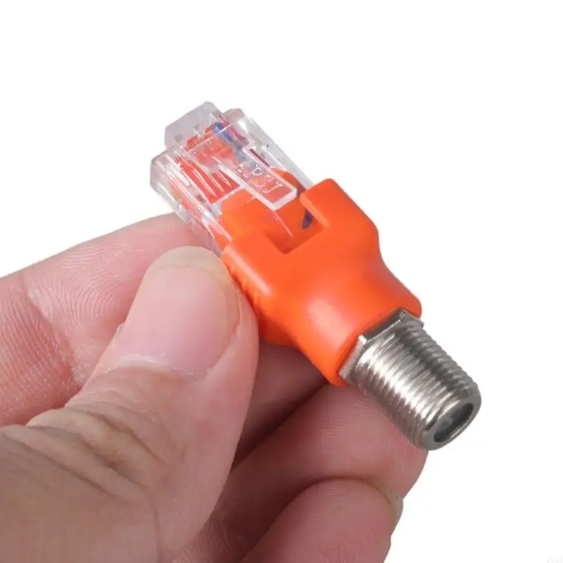 J78A RF Female to RJ45 Male Converters Adapter for Coaxial Cable Testing and Line Finder Use