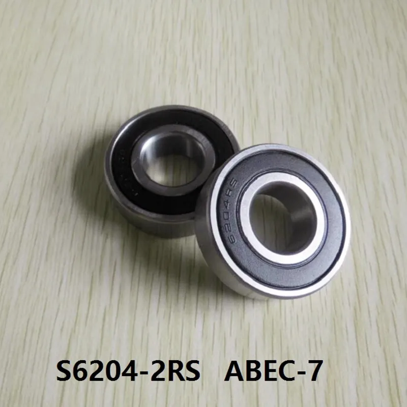 

S6204-2RS S6204 2RS RS 20x47x14 mm ABEC-7 Stainless Steel hybrid Si3n4 ceramic bearing for fishing reel 20*47*14 6204 6204RS