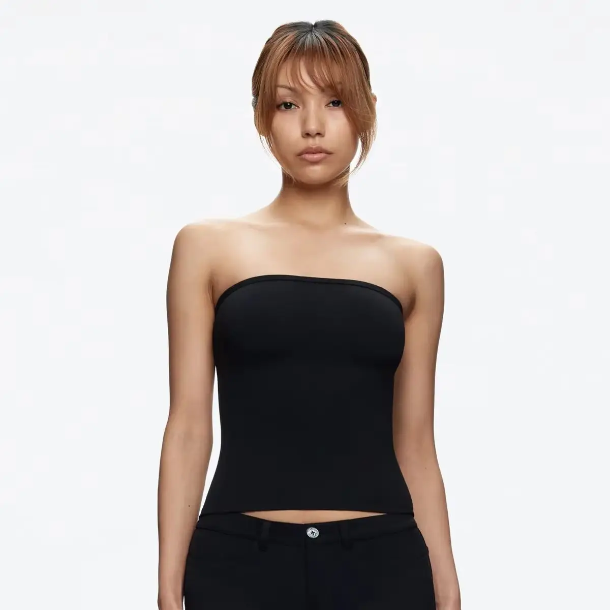 Tank Summer Women's Basic Tube Top, Sexy Tank Top, High-Elastic Skin-Friendly Fabric Top image 5