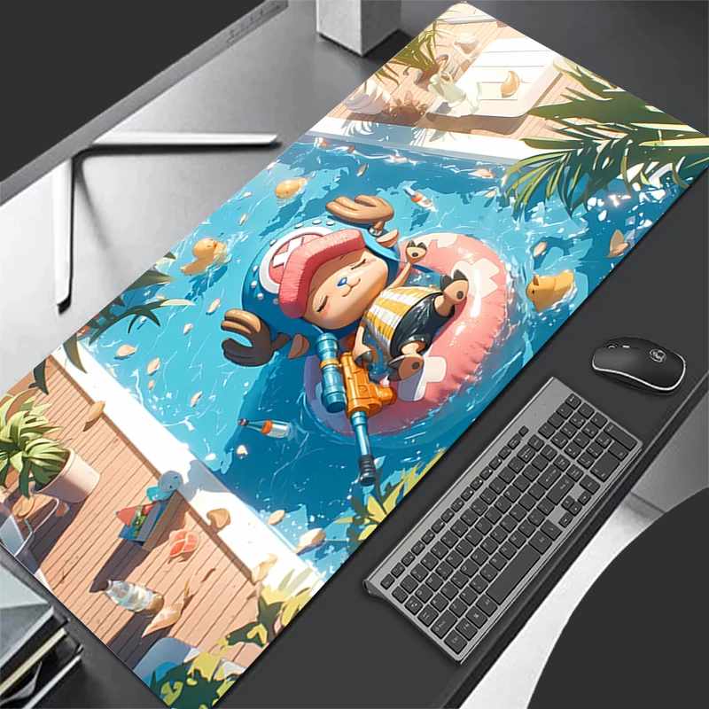 

Mouse Pad one Piece Tony Tony Chopper Anime Gamer Large XXL Tablet Varmilo Keyboard Carpet Kawaii Gaming Accessories Mousepad