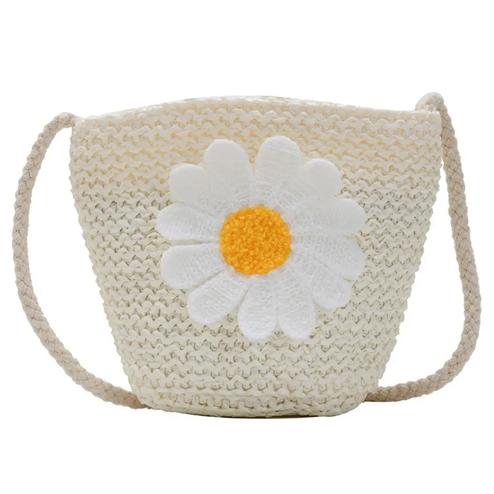 

Fashion Small Cartoon Fruit Lovely Beach Children's Straw Bag Korean Style Handbag Bohemian Wallet Woven