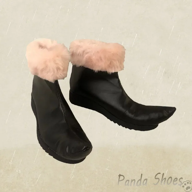 분고 스트레이 도그스 고골 코스프레 신발 애니메이션 코스 레드 롱 부츠 BSD 페도르 D 코스프레 의상 소품 신발 콘 할로윈