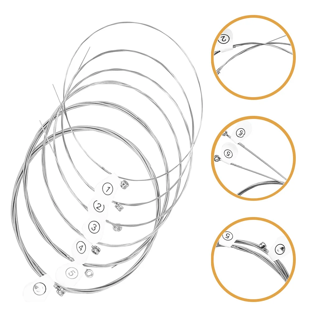 6 قطع من أوتار الجيتار المضادة للصدأ، بدائل أدوات اللعب الصوتية Akustikgitarre Classic