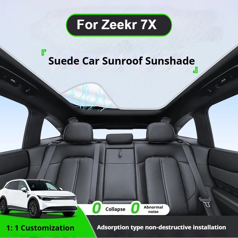 Car Sunroof Sunshade for Zeekr 7X 2025 2026 Sunroof Heat Insulation UV Proof SunVisor Roof Sun Protection Sunscreen Accessories