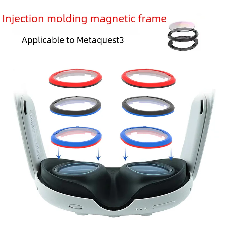 Quest3 Magnetic Attachment Lenses Vr Accessories Double Color Mate Quest 3 Glasses Prescription Glasses Recognition