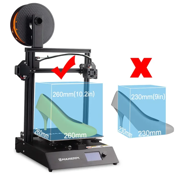 Makerpi P2 Desktop Doppel farbe 3D-Drucker Maschine DIY Kit für Desktop 3D-Drucker