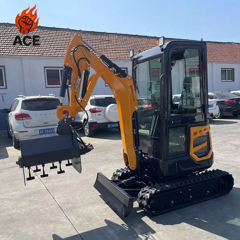 

Free Shipping Mini Excavator 1 Ton 2 ton Epa Kubota Micro Digger Farm Small Excavator Machine Home Excavators with customized