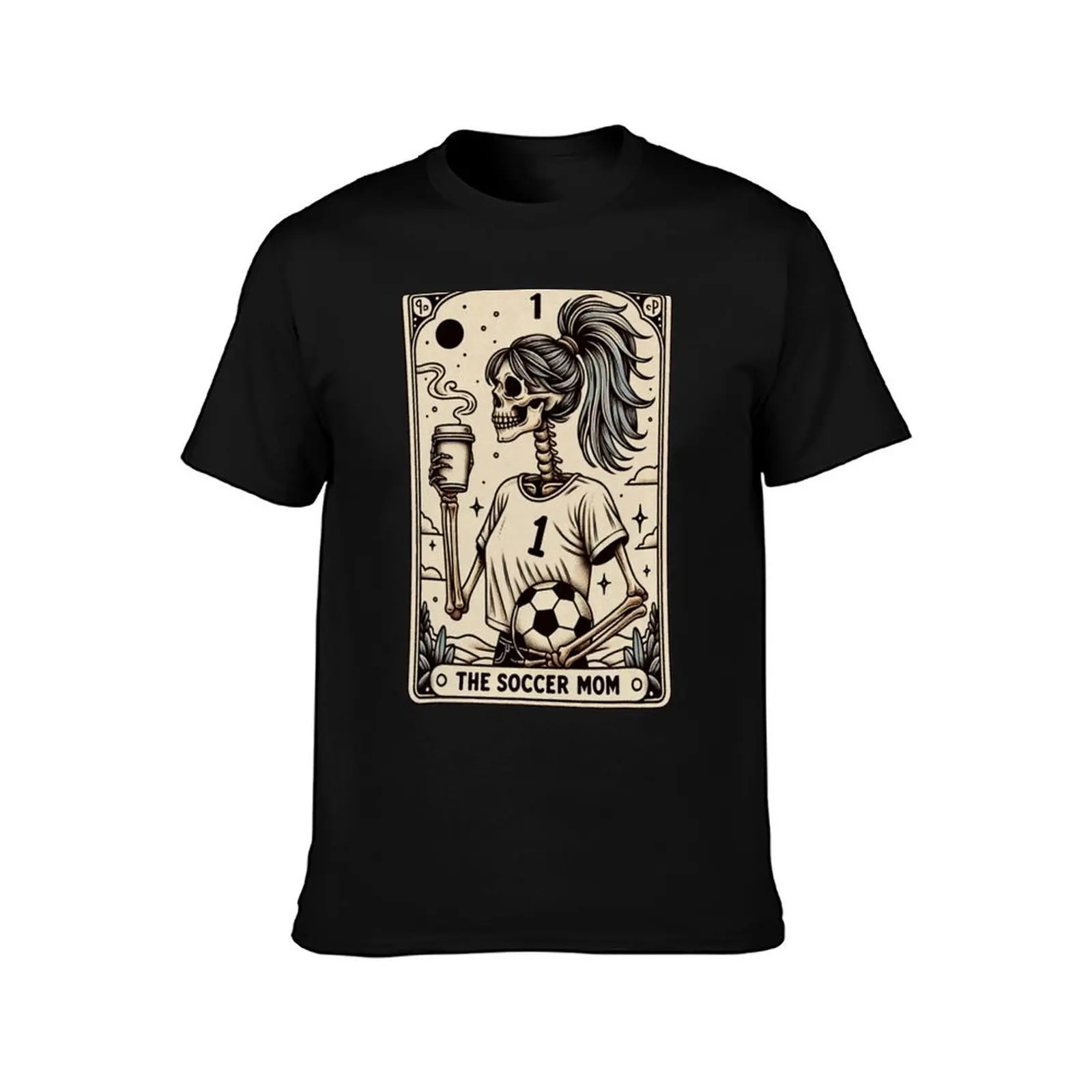 Soccer Mom Tarot Card For Game Day, Gift For Sport Mom T-Shirt Funny t-shirts customizeds for a boy T-shirts men cotton