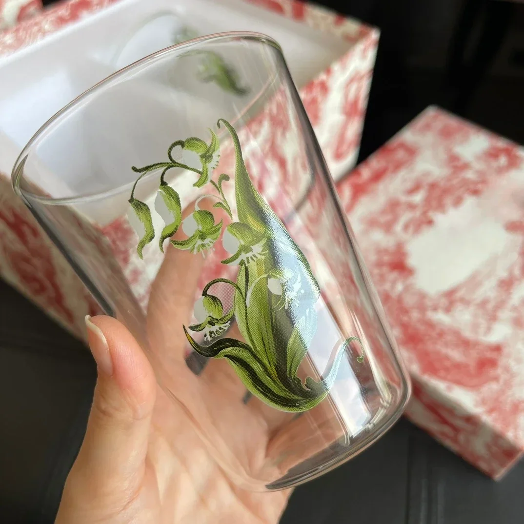 

Handmade Transparent Crystal Glass Three-Dimensional Fish Clover Love Water Bottle Mug Wine Glass Gift Box Gift cocktail glass