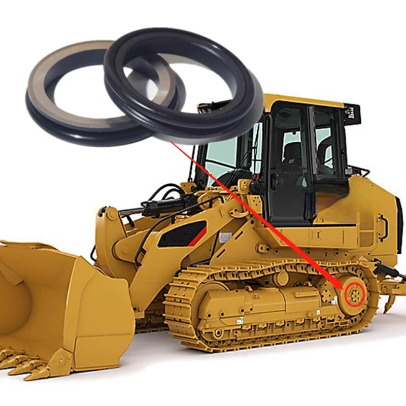 Heavy duty hydraulic lifetime travel motor seal group excavator track loader floating duo cone seal