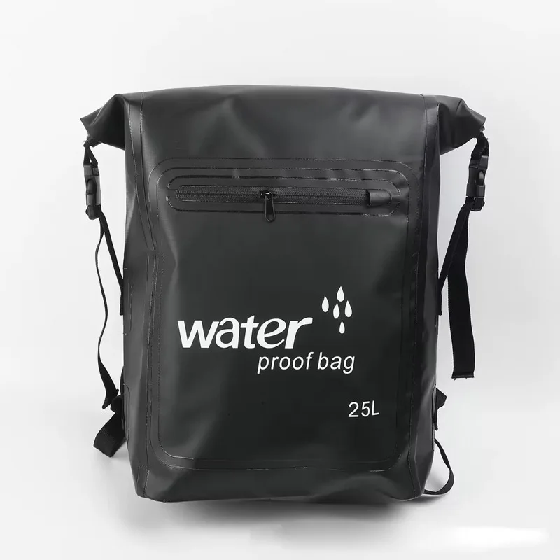 25L Outdoor PVC Waterproof Backpack, Large Capacity, Wear-resistant and Waterproof Bag for Hiking, Rafting, and Swimming