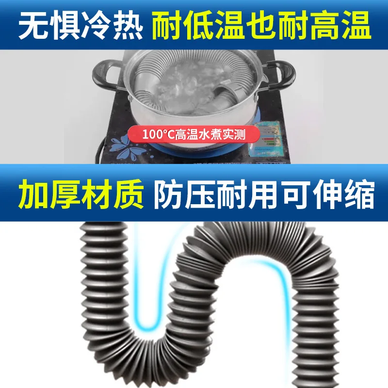 The Kitchen Has A Complete Set of Single and Double Sink Washbasins and Sewer Pipes