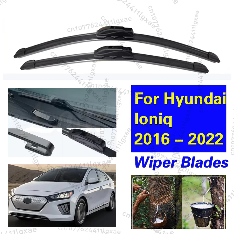 

Car Wiper Hybrid Front Wiper Blades For Hyundai Ioniq 2016 - 2022 Windshield Windscreen Window Car Rain Brushes 26"+18"