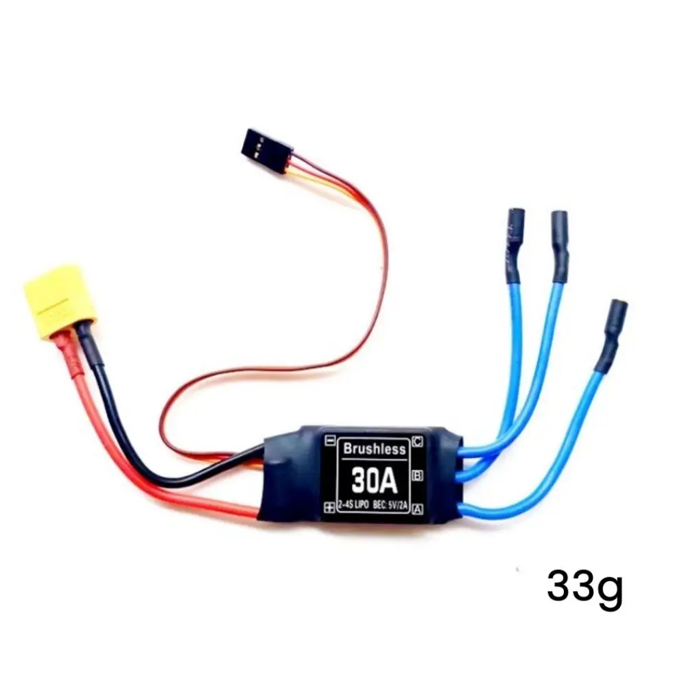30A 40A Brushless ESC 5V 3A UBEC 3.5MM Testa a banana Regolatore elettronico di velocità Facile da usare Spina a T Parti di aerei RC