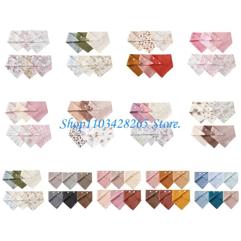 

Newborns Saliva Towel Soft Feeding Bib Breathable Baby Bib Cotton Burp Cloths Baby Drooling Apron for Toddlers Infant G2TE