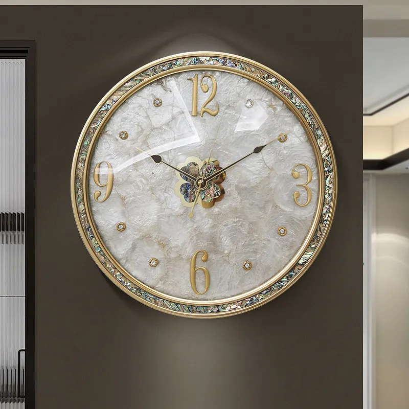 Vintage Luxury Wall Clocks Modern Aesthetic Minimalist Design Wall Watch Living Room Creative Reloj Pared Ornaments Home Decor