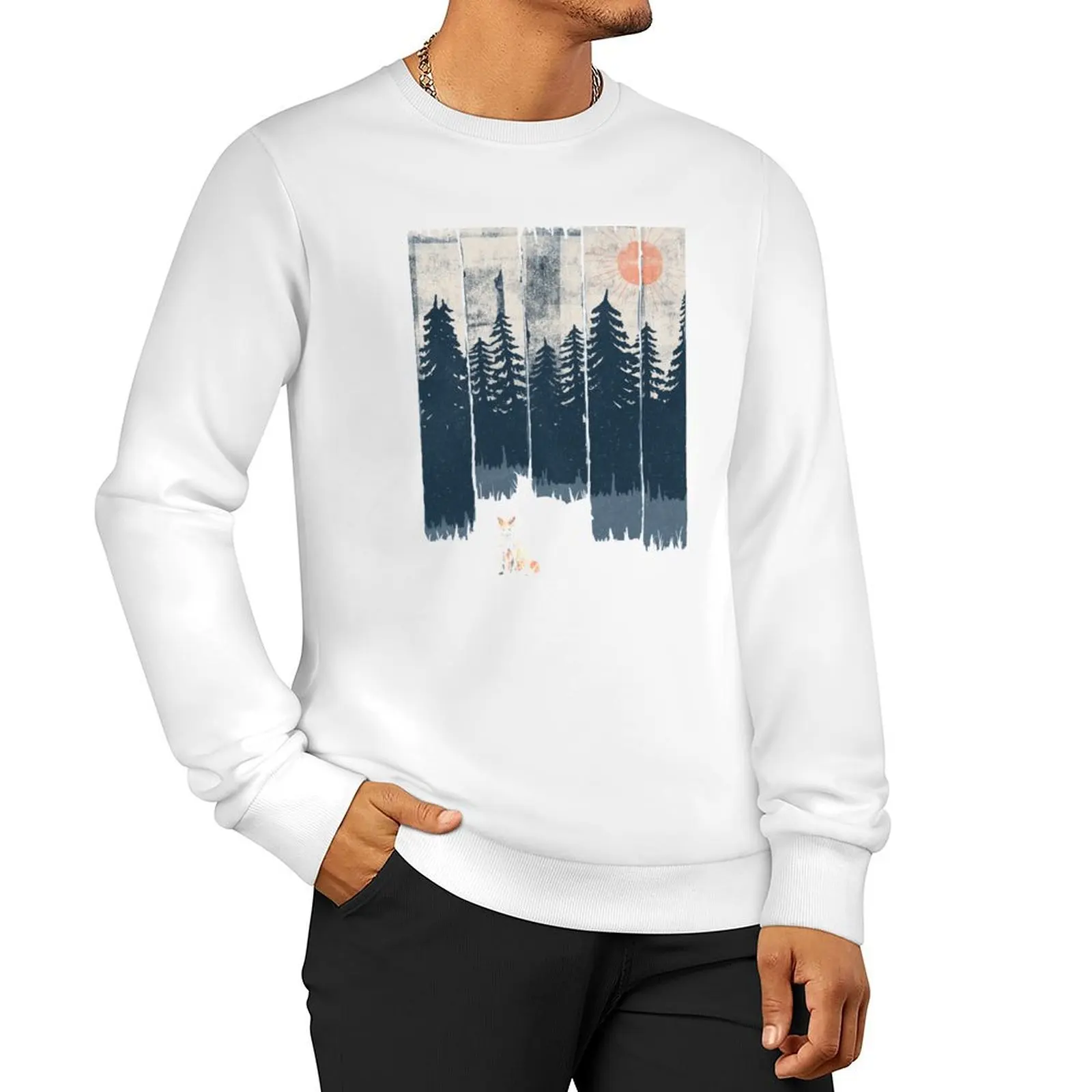 

A Fox in the Wild... Sweatshirt korean autumn clothes graphic sweatshirts