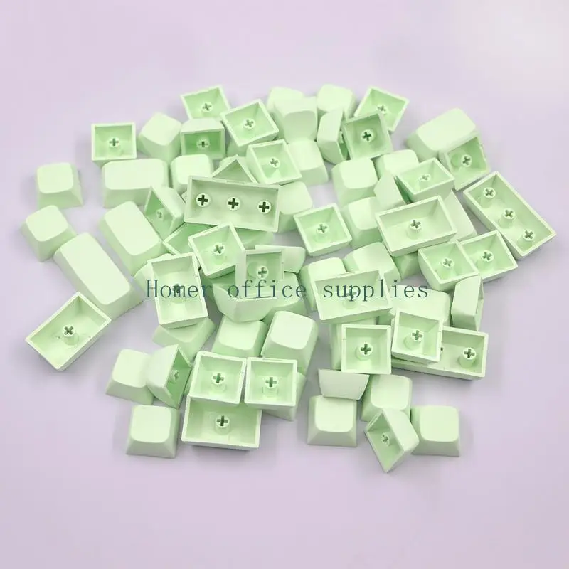 

K43B 76PCS PBT Blank Keycap DIY Ergodox Mechanical Keyboard XDA Profile No Print Keycap Set for Ergodox MX Switches