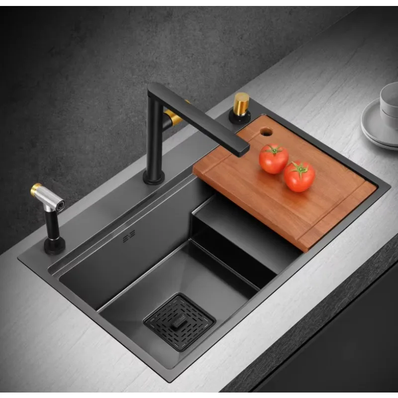 

75*45cm Kitchen Sink 304 Stainless Steel Kitchen Sink for Modern Kitchen with Single Bowl Sink