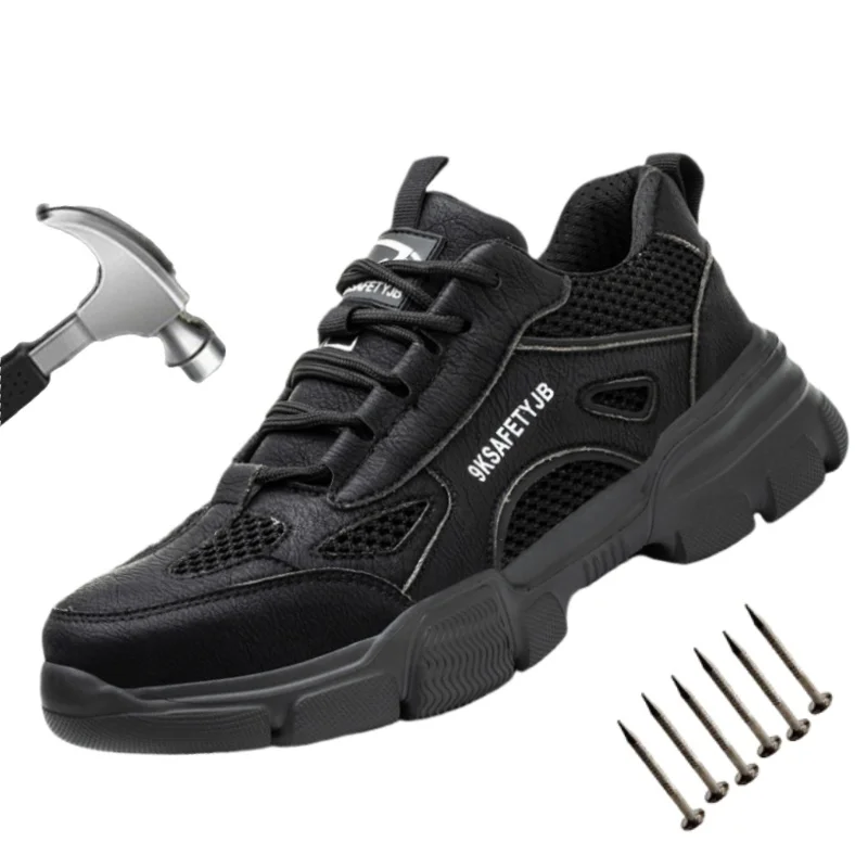 

Comfortable Indestructible Hombre Women Work Sneakers Fashion Style Summer Safety Shoes For Men Lightweight Breathable Sneaker