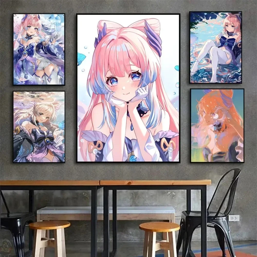 جينشين تأثير حسابات لعبة Sangonomiya Kokomi قماش الفن جدارية الديكور لعبة غرفة الديكور غرفة ديكور الجمالية #4