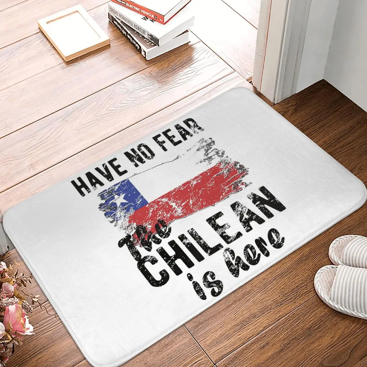 Proud Chilean Heritage Chile Roots Chilean Flag Anti-slip Doormat Floor Mat Carpet Rug for Kitchen Entrance Home Footpad Mats